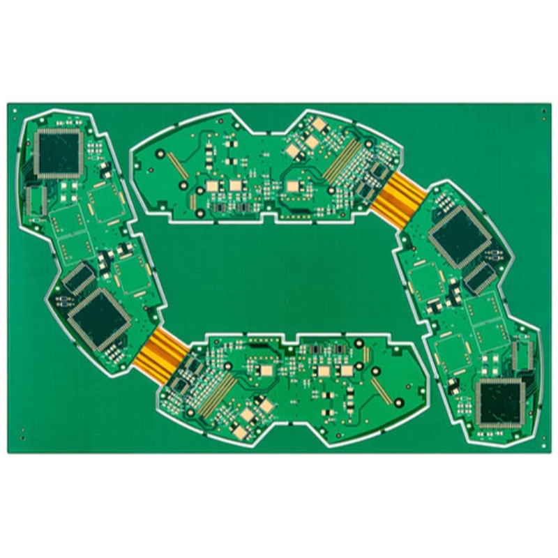 แผงวงจรพิมพ์ PCB ที่มีความยืดหยุ่นสูงพร้อมหมึกหน้ากากประสานสีเขียว